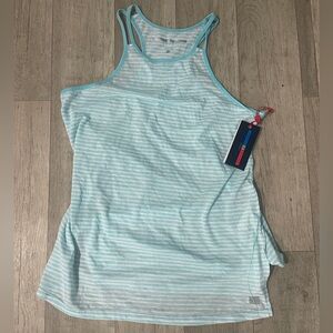 Tommy Hilfiger NWT small Women's Aqua Striped Tank Top